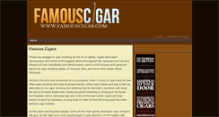 Desktop Screenshot of famouscigar.com